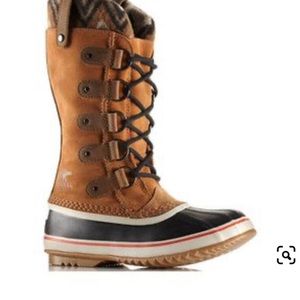 9.5 Sorel Joan of Arctic knit 2 elk/snow boots/ waterproof